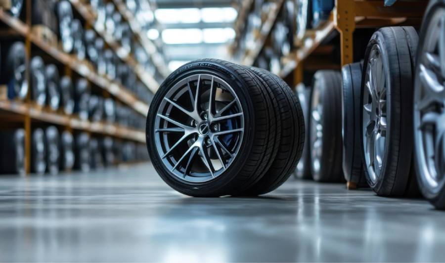 Komplett Set Reifen Lager